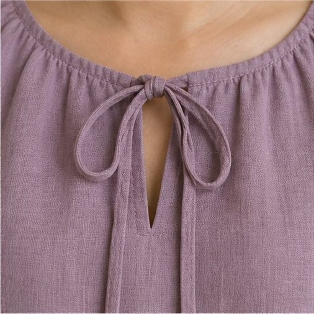 Mauve Wrap Blouse - Picture 4 of 6